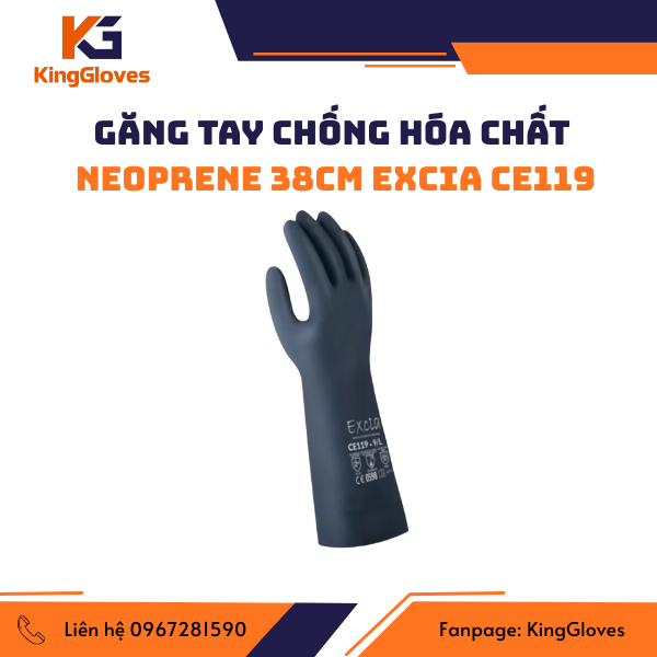 GĂNG TAY CHỐNG HÓA CHẤT NEOPRENE EXCIA CE119