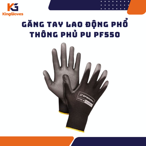 GĂNG TAY LAO ĐỘNG PHỔ THÔNG PHỦ PU PF550