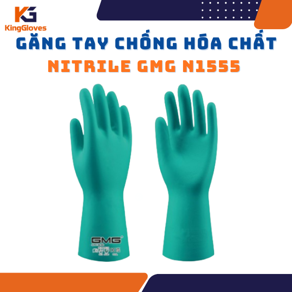 GĂNG TAY CHỐNG HÓA CHẤT NITRILE GMG N1555