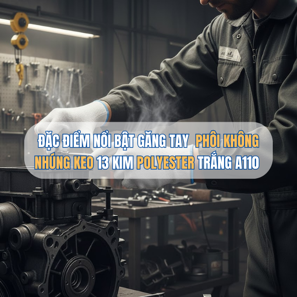 ĐẶC ĐIỂM NỔI BẬT CỦA GĂNG TAY PHÔI KHÔNG NHÚNG KEO 13 KIM POLYESTER TRẮNG