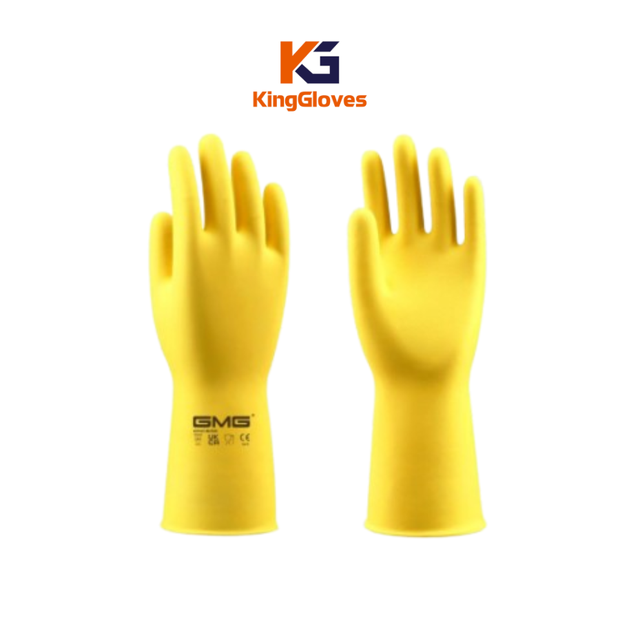 Găng Tay Gia Dụng Latex L1801 Găng tay gia dụng Latex màu vàng chống trơn trượt