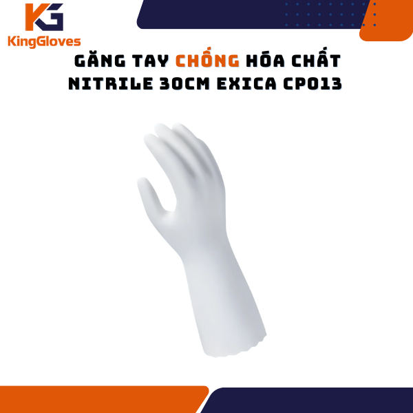 GĂNG TAY CHỐNG HÓA CHẤT NITRILE 30CM EXCIA CP013