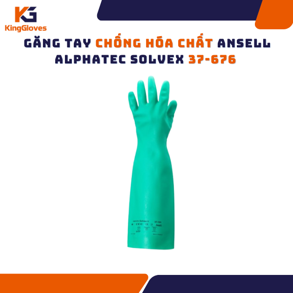 GĂNG TAY CHỐNG HÓA CHẤT ANSELL ALPHATEC SOLVEX 37-676