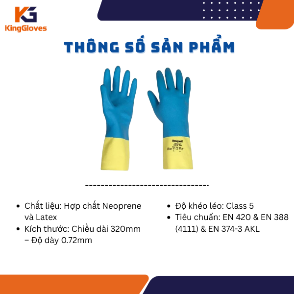 THÔNG SỐ KỸ THUẬT CỦA GĂNG TAY HONEYWELL POWERCOAT 950-10-S8