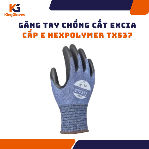 GĂNG TAY CHỐNG CẮT EXCIA CẤP E NEXPOLYMER TX537