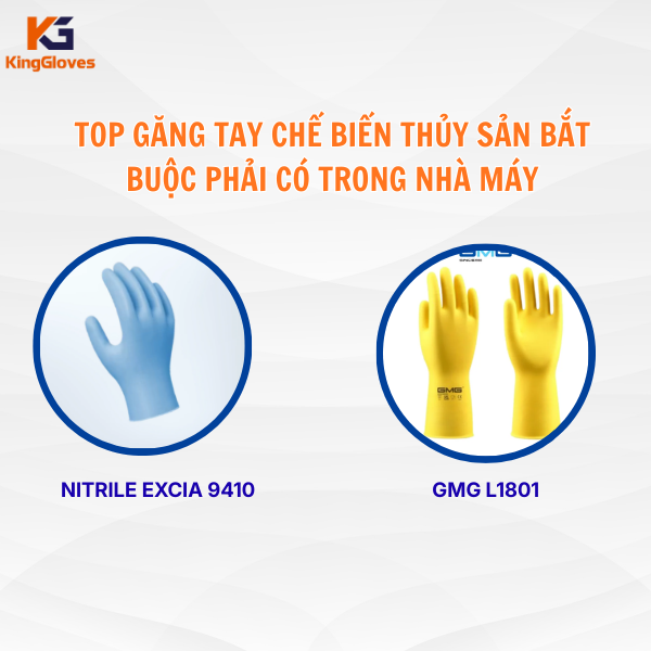 Top găng tay chế biến thủy sản bắt buộc phải có trong nhà máy