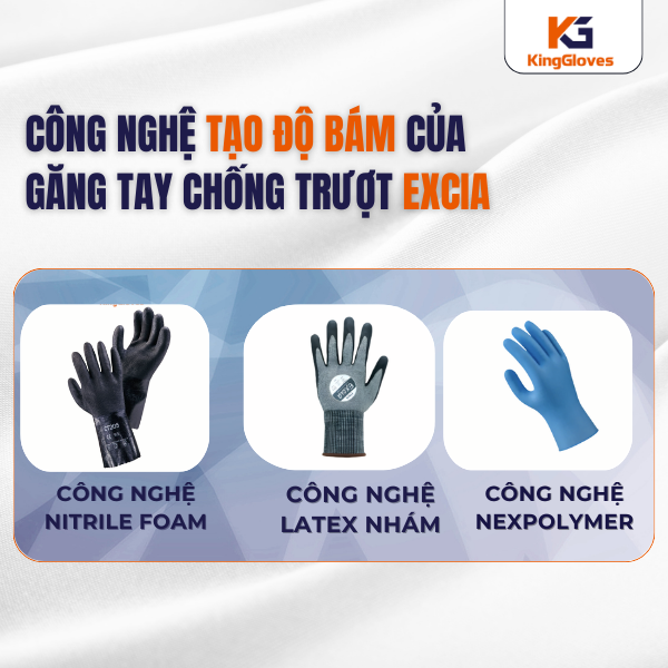Công Nghệ Tạo Độ Bám Của Găng Tay Chống Trượt EXCIA
