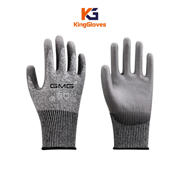 Găng tay bảo hộ GMG H3101 Găng tay chống cắt GMG H3101 phủ PU dùng cảm ứng