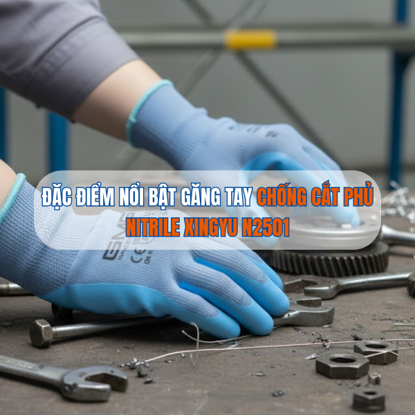 ĐẶC ĐIỂM NỔI BẬT CỦA GĂNG TAY CHỐNG CẮT PHỦ NITRILE T1020
