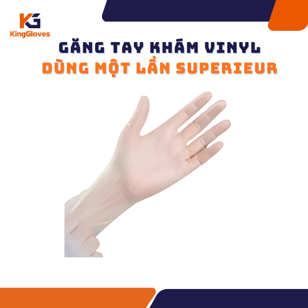 GĂNG TAY KHÁM SUPERIEUR VINYL DÙNG MỘT LẦN