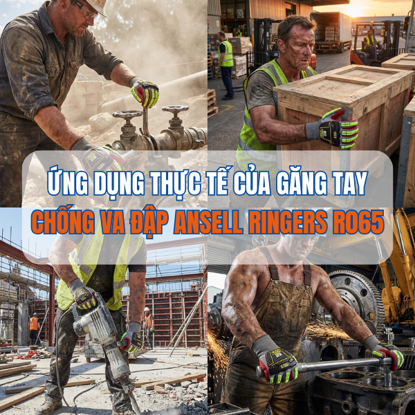 ỨNG DỤNG THỰC TẾ CỦA GĂNG TAY CHỐNG VA ĐẬP ANSELL RINGERS R065