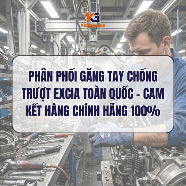 Phân phối găng tay chống trượt EXCIA toàn quốc – Cam kết hàng chính hãng 100%