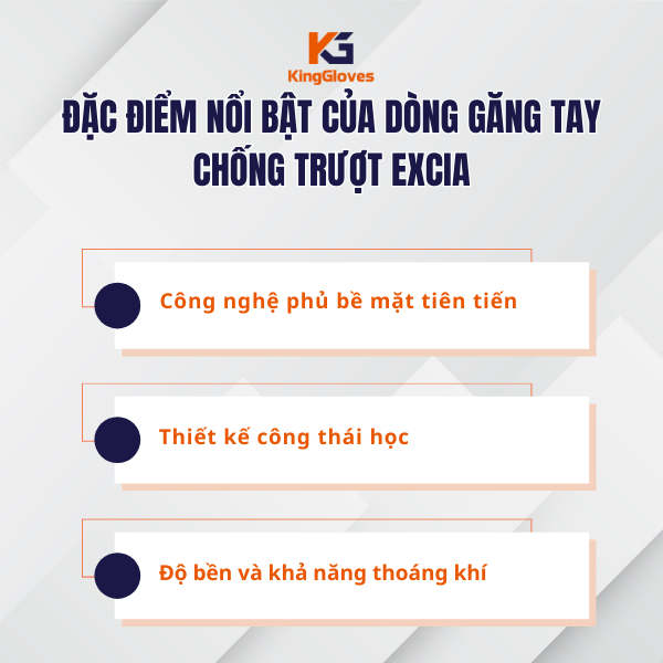 Đặc điểm nổi bật của găng tay chống trượt EXCIA