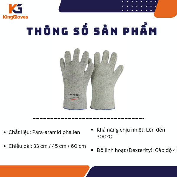 GĂNG TAY CHỊU NHIỆT CASTONG GKKK35-33